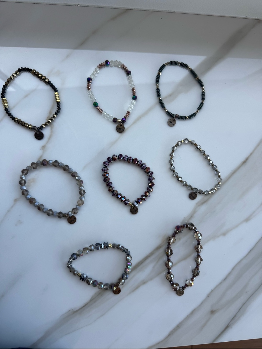 Erimish Assorted Beaded Elastic Bracelets